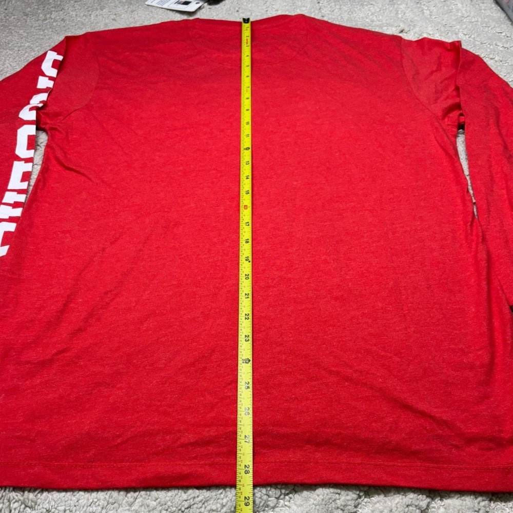 Pressbox Wisconsin Badgers T-Shirt Women M Red Long Sleeve Graphic NWT - Picture 9 of 10
